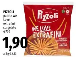 Famila Market PIZZOLI patate We Love extrafini surgelato offerta
