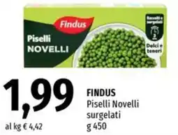 Famila Market FINDUS Piselli Novelli surgelati offerta
