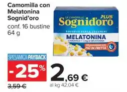 Carrefour Camomilla con Melatonina Sognid'oro offerta