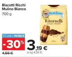 Carrefour Biscotti Ricchi Mulino Bianco offerta