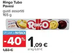 Carrefour Ringo Tubo Pavesi offerta
