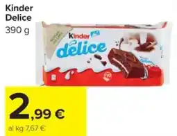 Carrefour Kinder Delice offerta