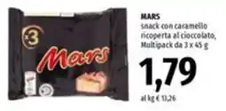 Famila Market MARS snack con caramello ricoperta al cioccolato, Multipack offerta