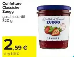 Carrefour Confetture Classiche Zuegg offerta