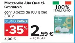 Carrefour Mozzarella Alta Qualità Granarolo offerta