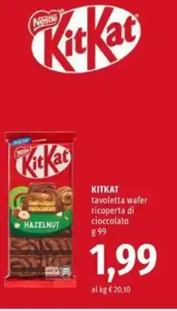 Famila Market KITKAT tavoletta wafer ricoperta di cioccolato offerta