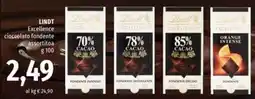 Famila Market LINDT Excellence cioccolato fondente offerta