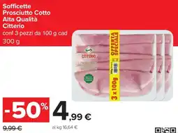 Carrefour Sofficette Prosciutto Cotto Alta Qualità Citterio offerta