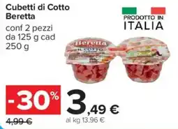Carrefour Cubetti di Cotto Beretta offerta