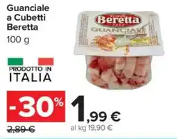 Carrefour Guanciale a Cubetti Beretta offerta