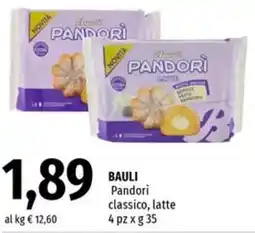 Famila Market BAULI Pandori classico, latte offerta
