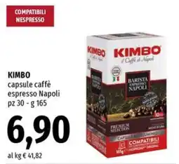 Famila Market KIMBO capsule caffè espresso Napoli offerta