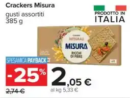 Carrefour Crackers Misura offerta