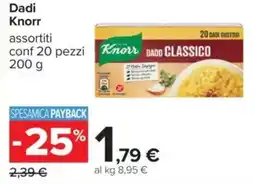 Carrefour Dadi Knorr offerta