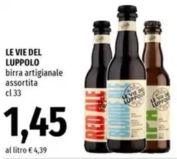 Famila Market LE VIE DEL LUPPOLO birra artigianale offerta