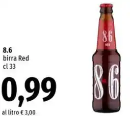 Famila Market 8.6 birra Red offerta