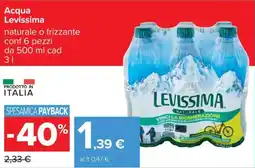Carrefour Acqua Levissima offerta