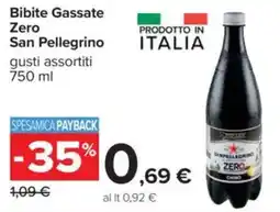 Carrefour Bibite Gassate Zero San Pellegrino offerta