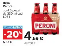 Carrefour Birra Peroni offerta