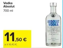 Carrefour Vodka Absolut offerta
