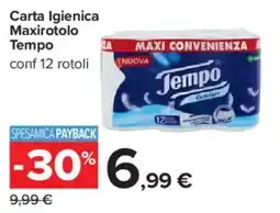 Carrefour Carta Igienica Maxirotolo Tempo offerta