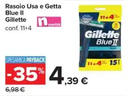 Carrefour Rasoio Usa e Getta Blue II Gillette offerta