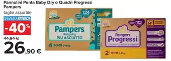 Pannolini Penta Baby Dry o Quadri Progressi Pampers