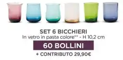 Famila Market Set 6 bicchieri offerta