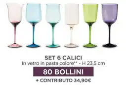 Famila Market Set 6 calici offerta