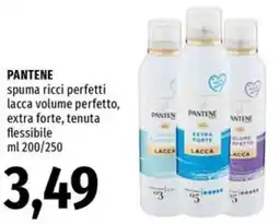 Famila Market PANTENE spuma ricci perfetti lacca volume perfetto, extra forte, tenuta flessibile offerta