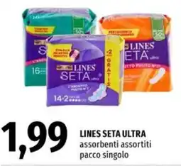 Famila Market LINES SETA ULTRA assorbenti offerta