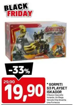 DPiù Gormiti s3 playset iskador offerta