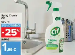 Carrefour Spray Crema Cif offerta