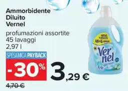 Carrefour Ammorbidente Diluito Vernel offerta