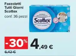 Carrefour Fazzoletti Tutti Giorni Scottex offerta