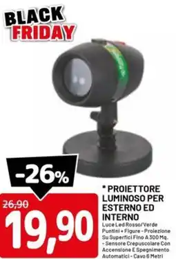 DPiù Proiettore luminoso per esterno ed interno offerta