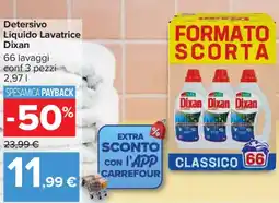 Carrefour Detersivo Liquido Lavatrice Dixan offerta