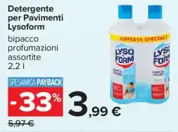 Carrefour Detergente per Pavimenti Lysoform offerta