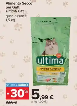 Carrefour Alimento Secco per Gatti Ultima Cat offerta