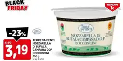DPiù Terre sapienti mozzarella di bufala campana dop bocconcini offerta