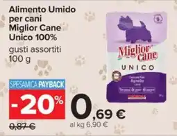 Carrefour Alimento Umido per cani Miglior Cane Unico 100% offerta