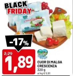 DPiù Cuor di malga crescenza offerta