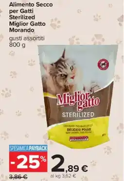 Carrefour Alimento Secco per Gatti Sterilized Miglior Gatto Morando offerta