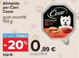 Carrefour Alimento per Cani Cesar offerta