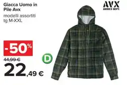 Carrefour Giacca Uomo in Pile Avx offerta