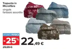 Carrefour Trapunta in Microfibra offerta
