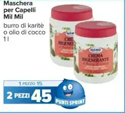 Carrefour Maschera per Capelli Mil Mil offerta