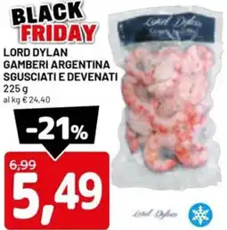 DPiù Lord dylan gamberi argentina sgusciati e devenati offerta