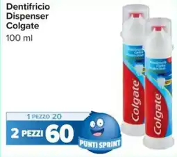Carrefour Dentifricio Dispenser Colgate offerta