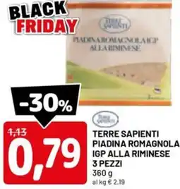 DPiù Terre sapienti piadina romagnola igp alla riminese offerta